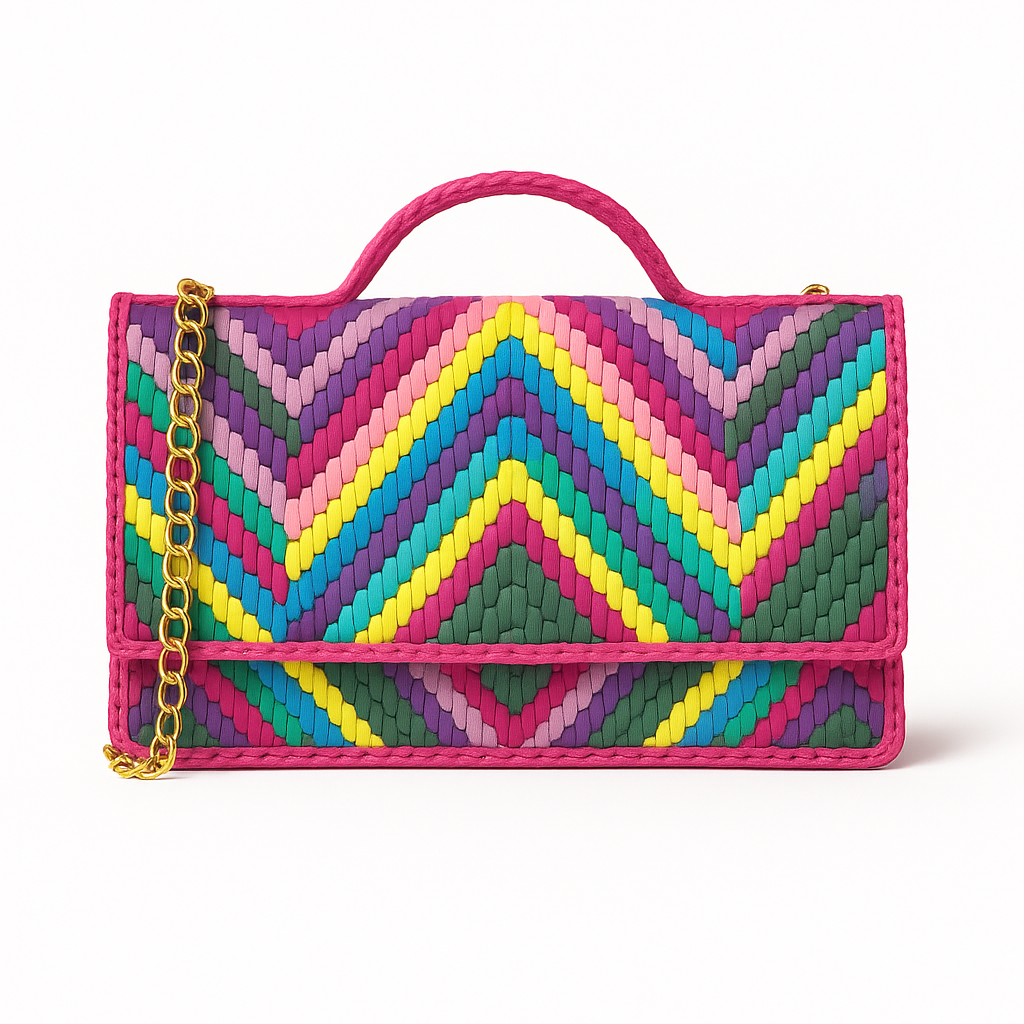 Purple Chevron Bag