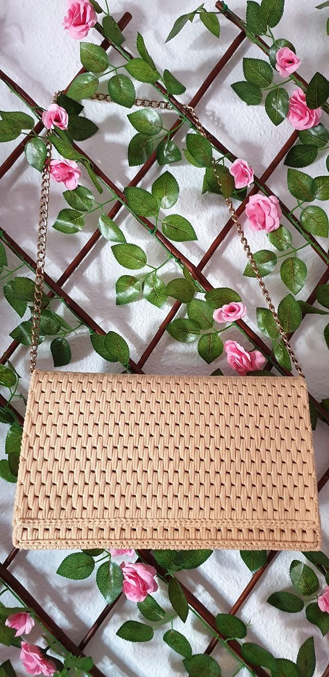 Bolsa tejida natural